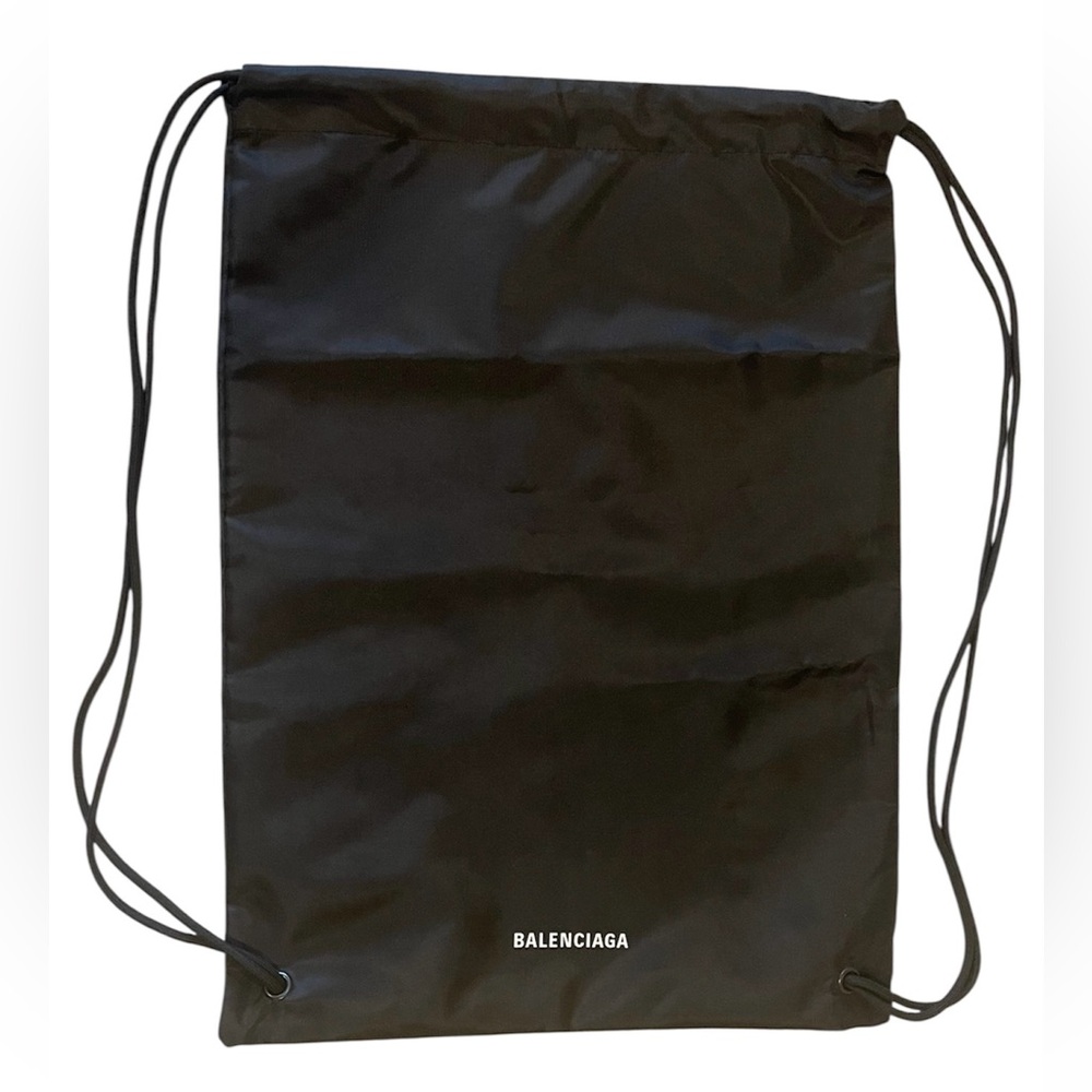 Balenciaga Black Drawstring Bag